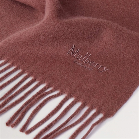 Mulberry Small Solid Merino Wool Scarf Bright Oak